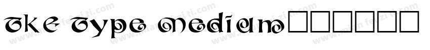 TKE Type Medium字体转换